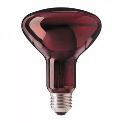 Infražárovka 100W E27 červená D95